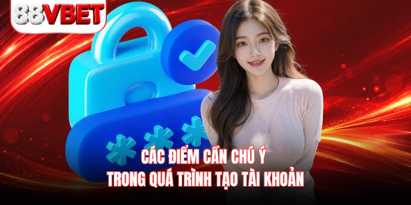 Các điểm cần chú ý trong quá trình tạo tài khoản